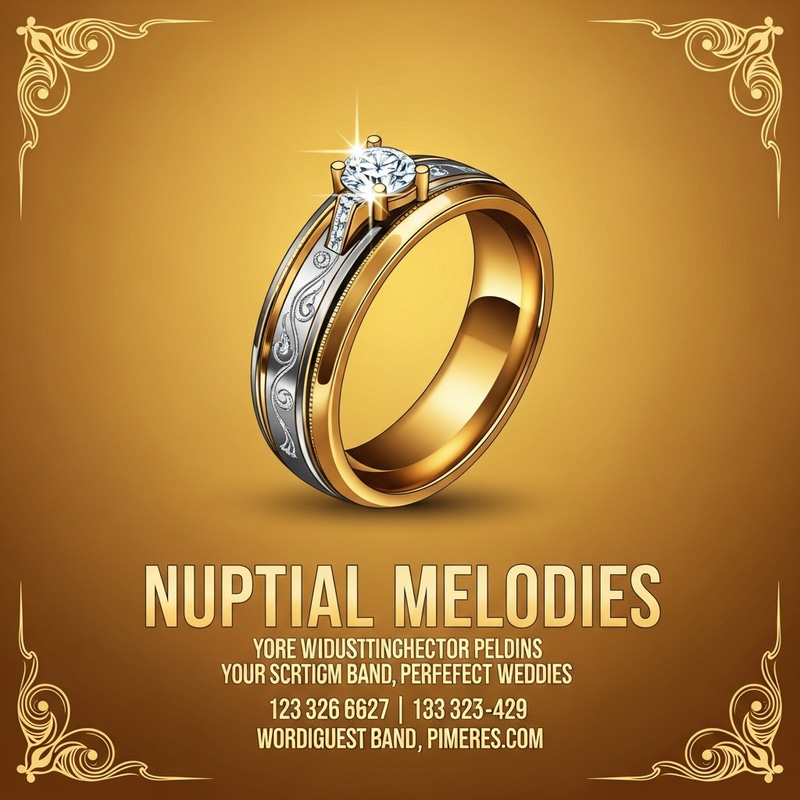 Elegant Wedding Band Flyer Design Elegant Wedding Band Flyer Design