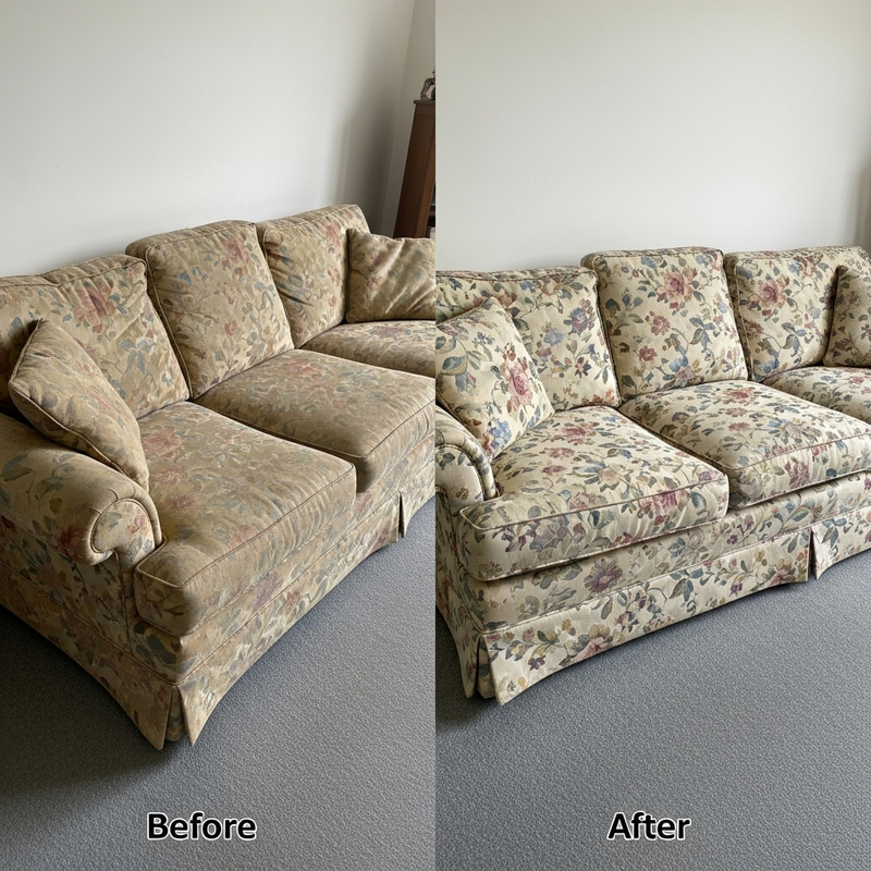 Sofa Refurbishment: Fresh & Vibrant Before and After Sofa Refurbishment: Fresh & Vibrant Before and After