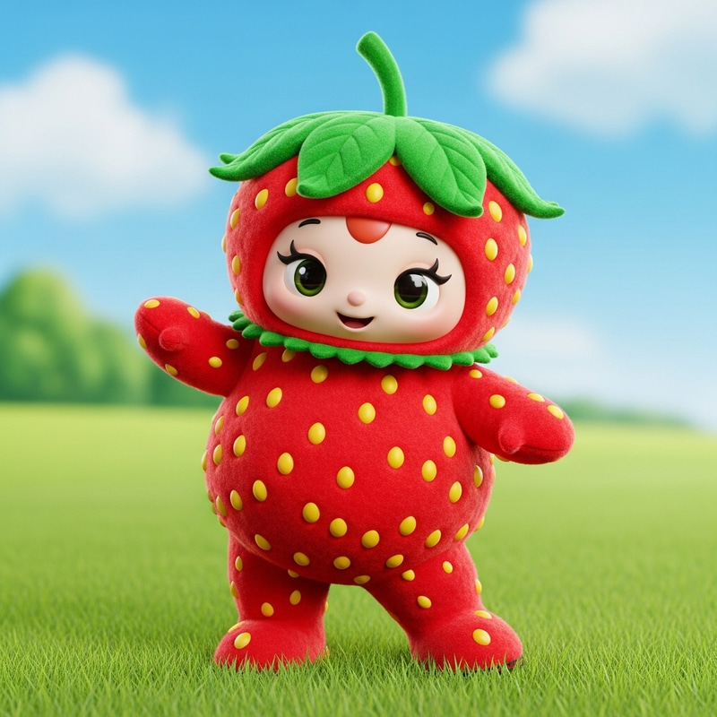 Cool Strawberry Mascot | Summer Freshness