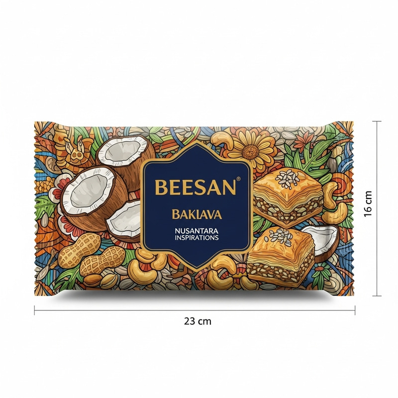 Vibrant Indonesian Heritage Inspired Baklava Packaging Design Vibrant Indonesian Heritage Inspired Baklava Packaging Design
