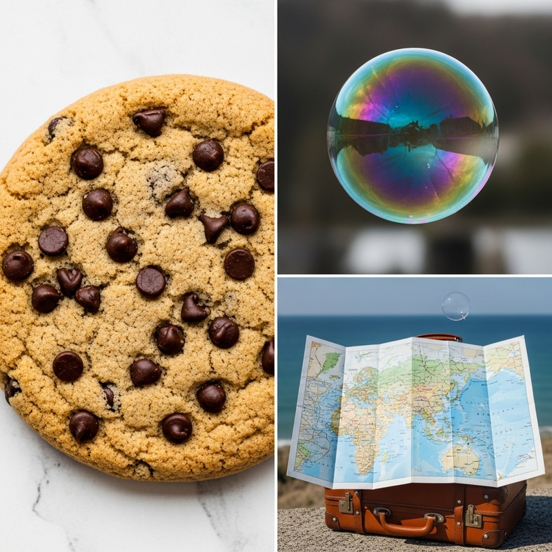 Symphony of Chocolate Chips, Journey of Discovery, Shimmering Rainbow Bubble Symphony of Chocolate Chips, Journey of Discovery, Shimmering Rainbow Bubble