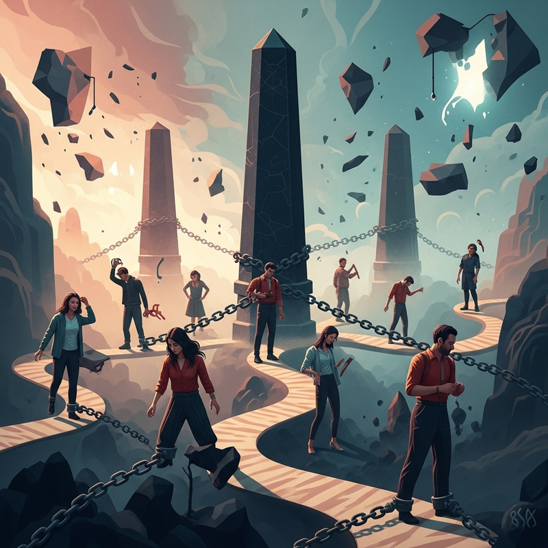 Surreal Depiction of Expat Struggle with Depression