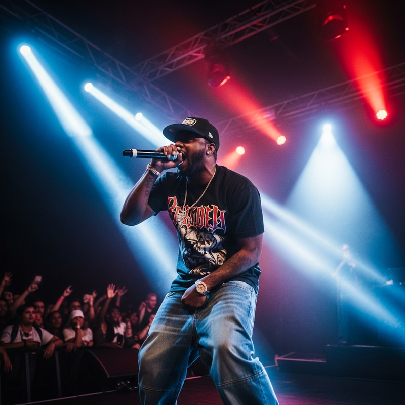 Energetic Hip Hop Performance by Kendrick Lamar