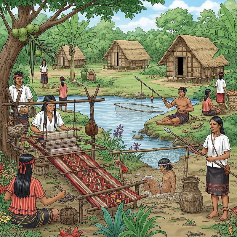 Philippine Pre Colonial Period Depiction with Indigenous Customs Philippine Pre Colonial Period Depiction with Indigenous Customs
