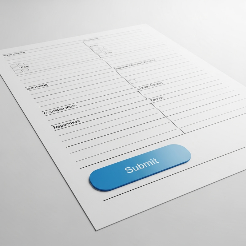 Printed Form with Submit Button Printed Form with Submit Button