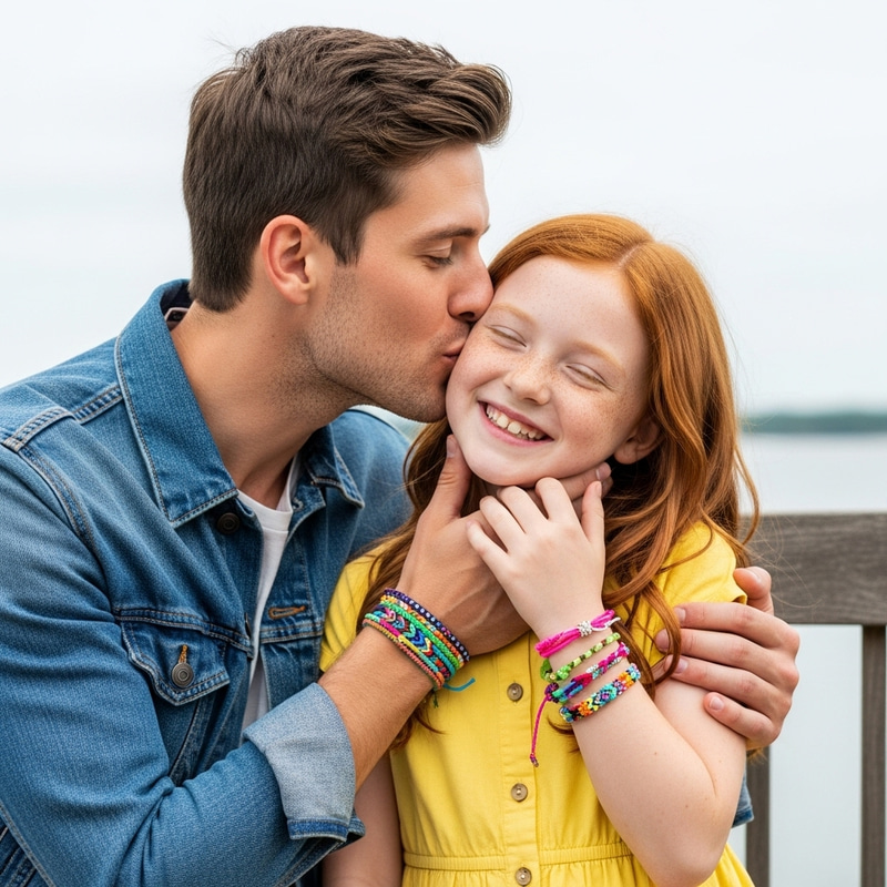 Jensen Ackles Kisses Red-Haired Teen on Cheek Jensen Ackles Kisses Red-Haired Teen on Cheek