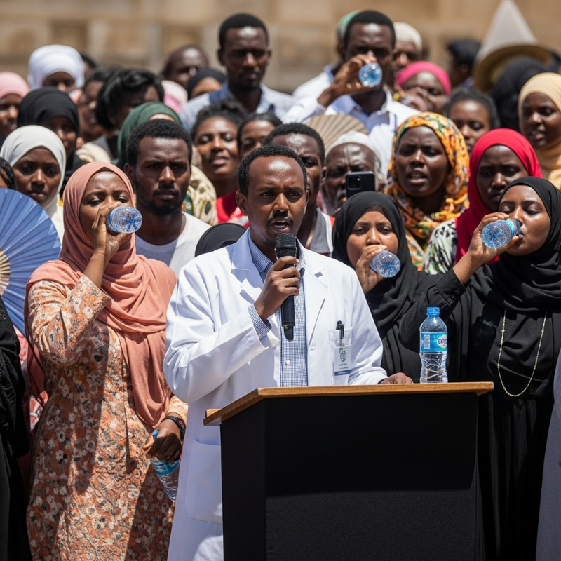 Stay Hydrated: Somali Doctor's Vital Message in Heatwave