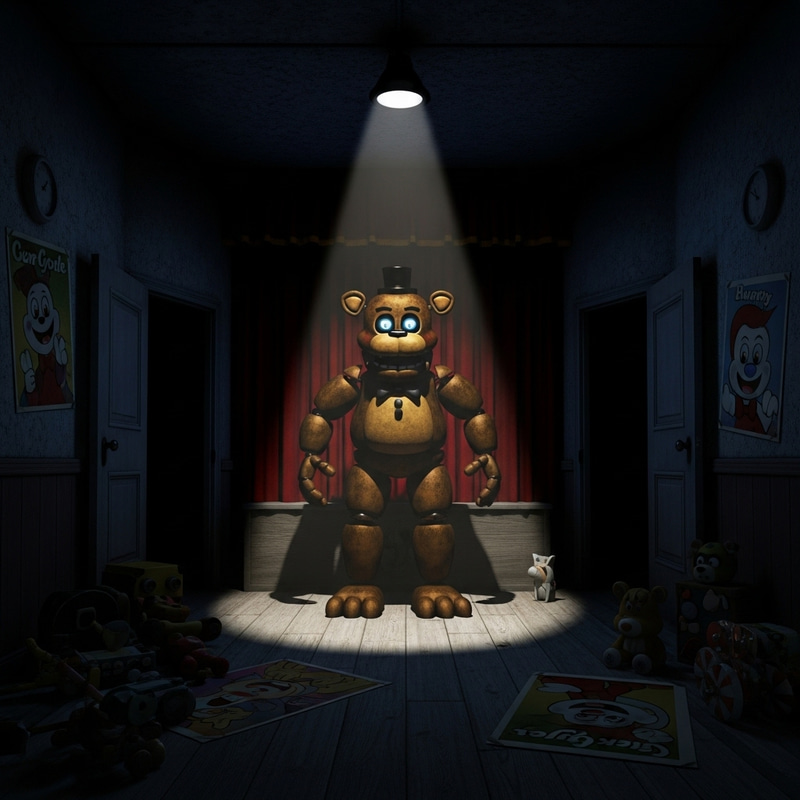 Five Nights at Freddys Wallpaper - Eerie Animatronic Bear Five Nights at Freddys Wallpaper - Eerie Animatronic Bear