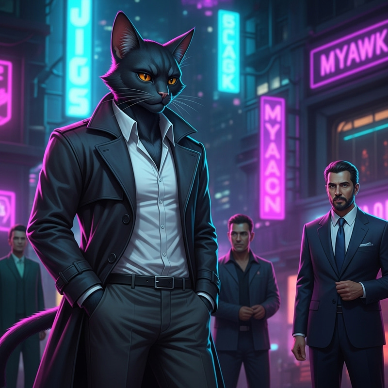 Myawk: The Cyberpunk Cat Hero Rising Myawk: The Cyberpunk Cat Hero Rising