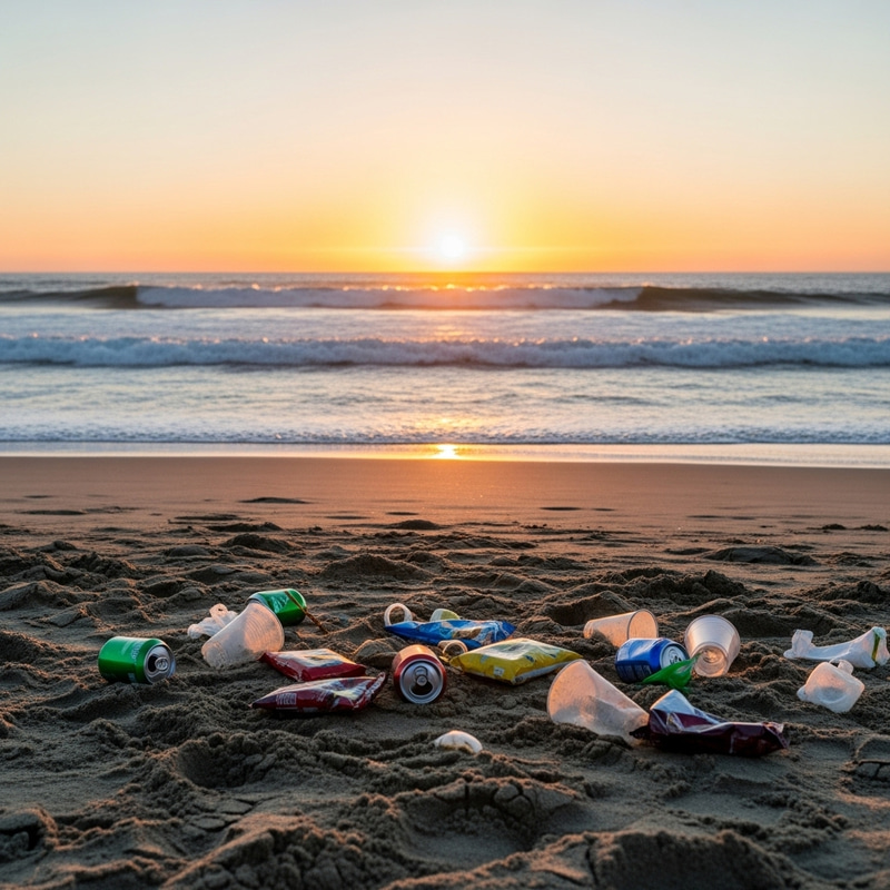 Drunken Revelry Leaves Beach Littered with Trash Drunken Revelry Leaves Beach Littered with Trash