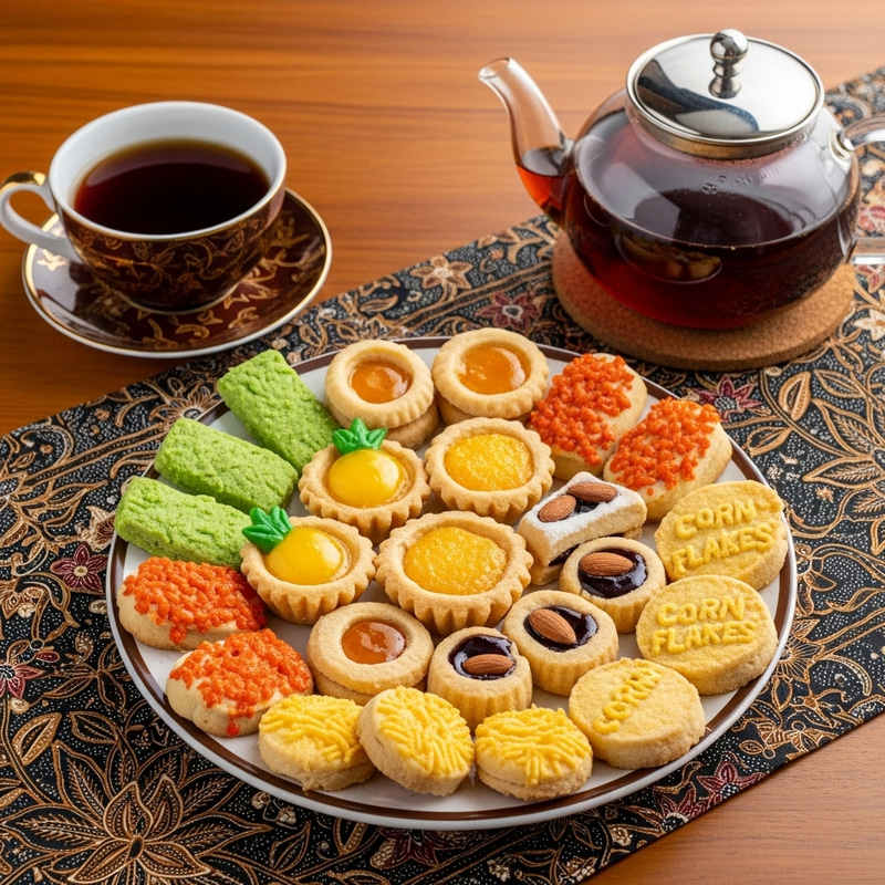 Colorful Biskut Raya Cookies - Traditional Malaysian Festive Treats Colorful Biskut Raya Cookies - Traditional Malaysian Festive Treats