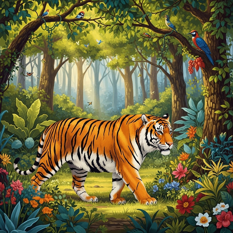 Majestic Tiger - Roaming the Wild Majestic Tiger - Roaming the Wild