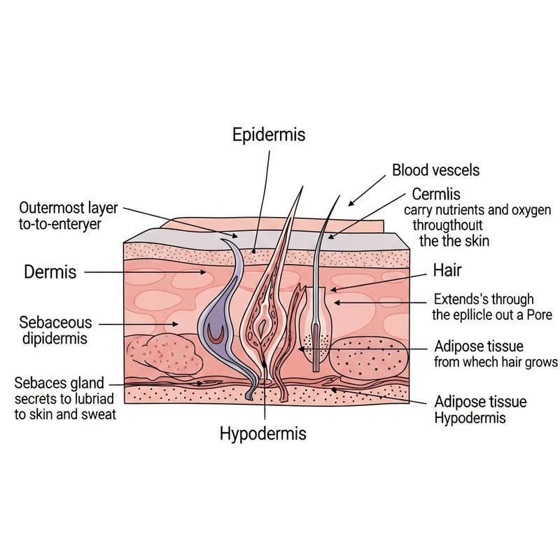 Human Skin Layers: Epidermis, Dermis, Hypodermis & Glands