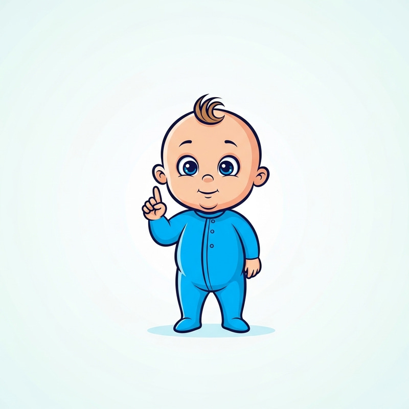 Clever Baby Cartoon Logo - Smart Design Clever Baby Cartoon Logo - Smart Design