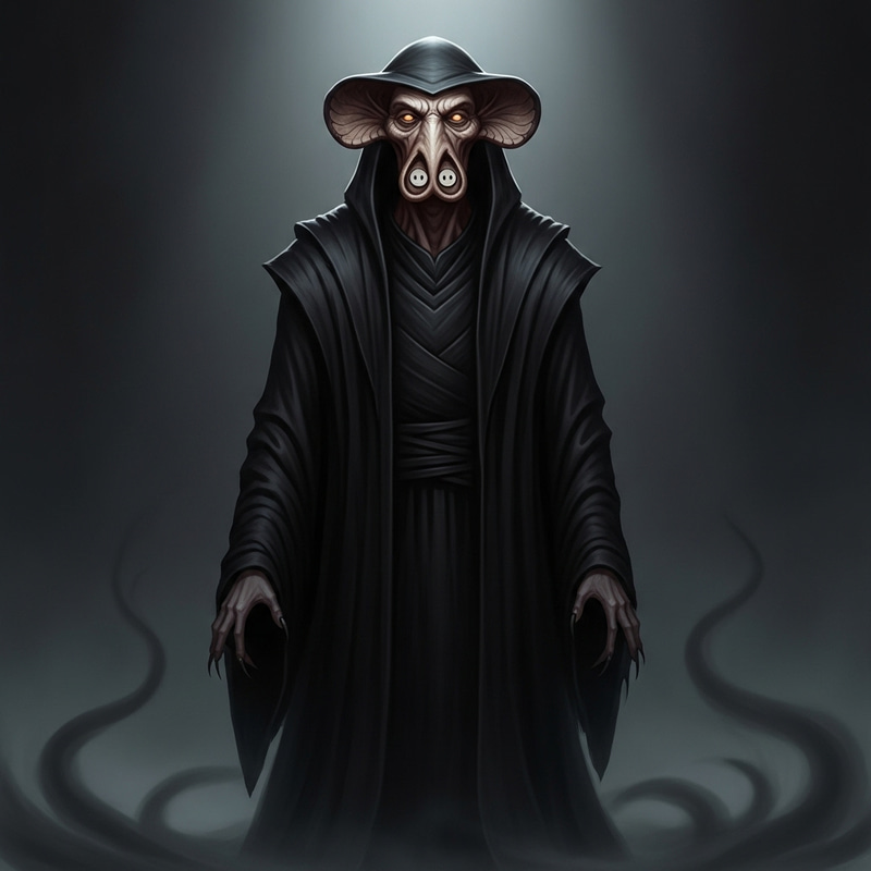 Dark Wizard with Nose Ring | Fantasy Robes Dark Wizard with Nose Ring | Fantasy Robes