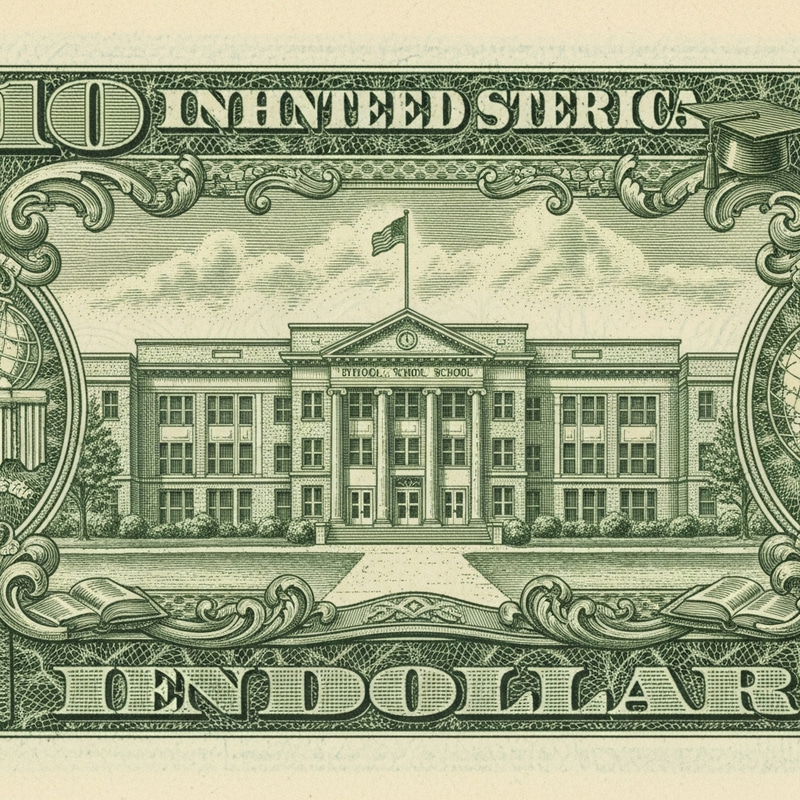 10 Dollar Bill School | Educational Currency Building 10 Dollar Bill School | Educational Currency Building