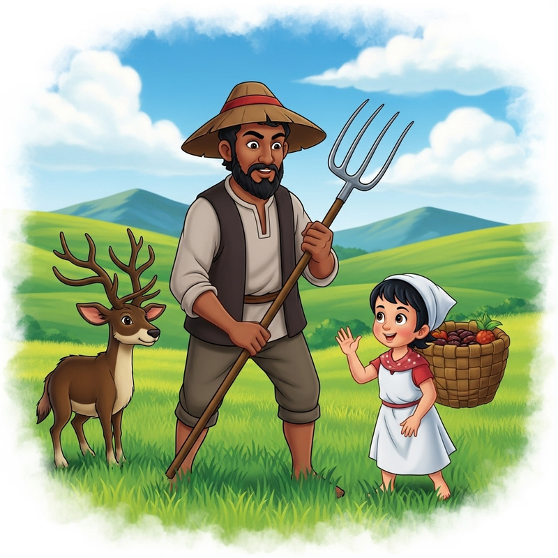 Enchanting Middle Age Farmer Animation