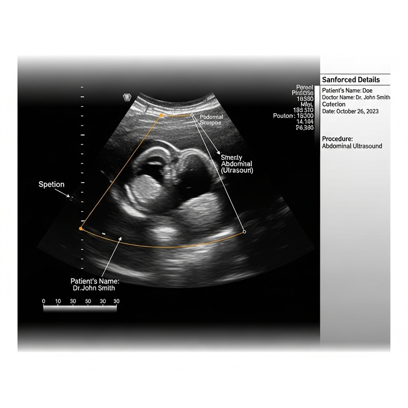 Ultrasound Report Illustration | Medical Imaging Analysis