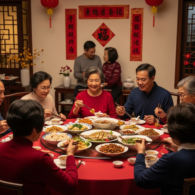 Chinese New Year Dinner Celebration Chinese New Year Dinner Celebration