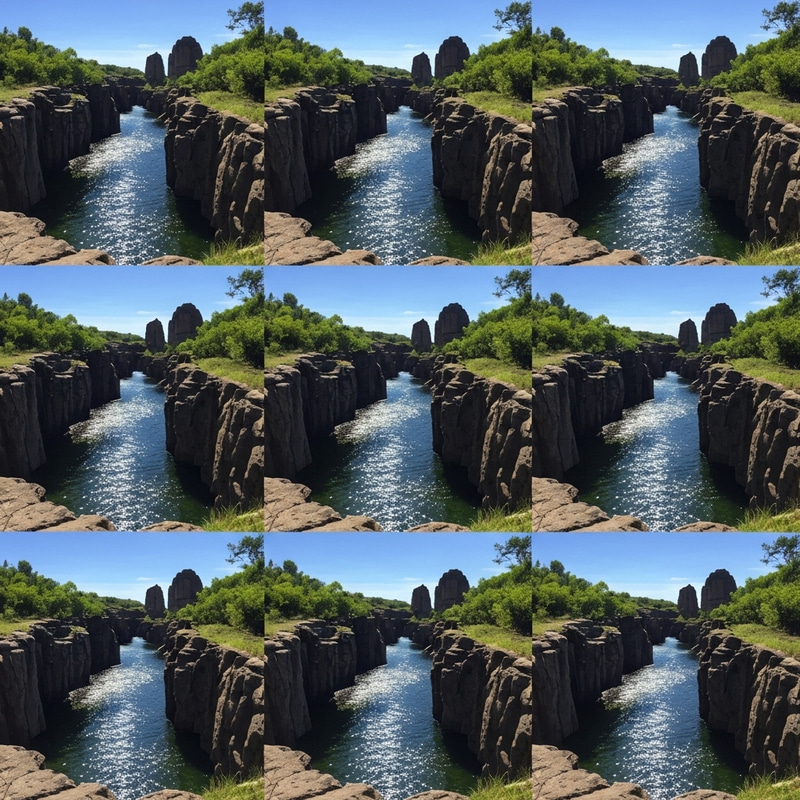 Waters Flowing Through Serene Repeating Chasms Waters Flowing Through Serene Repeating Chasms