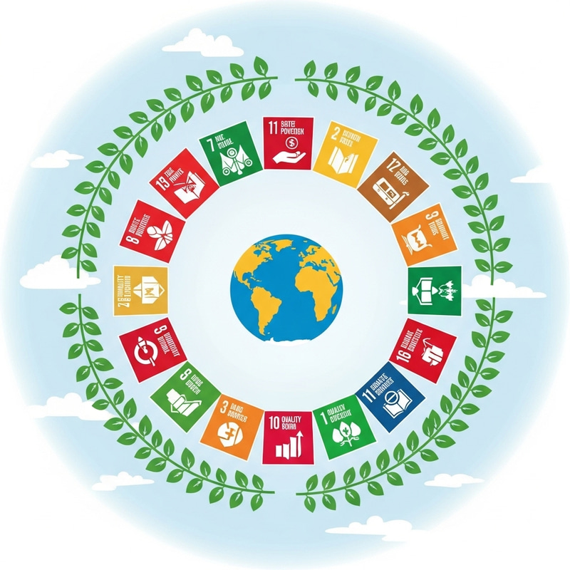 Sustainable Development Goals Iconic Representation: 17 Symbols