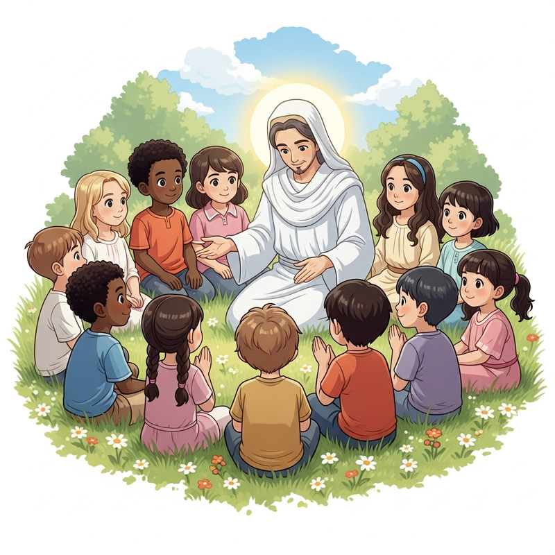 Diverse Children with Jesus: Love and Compassion Diverse Children with Jesus: Love and Compassion