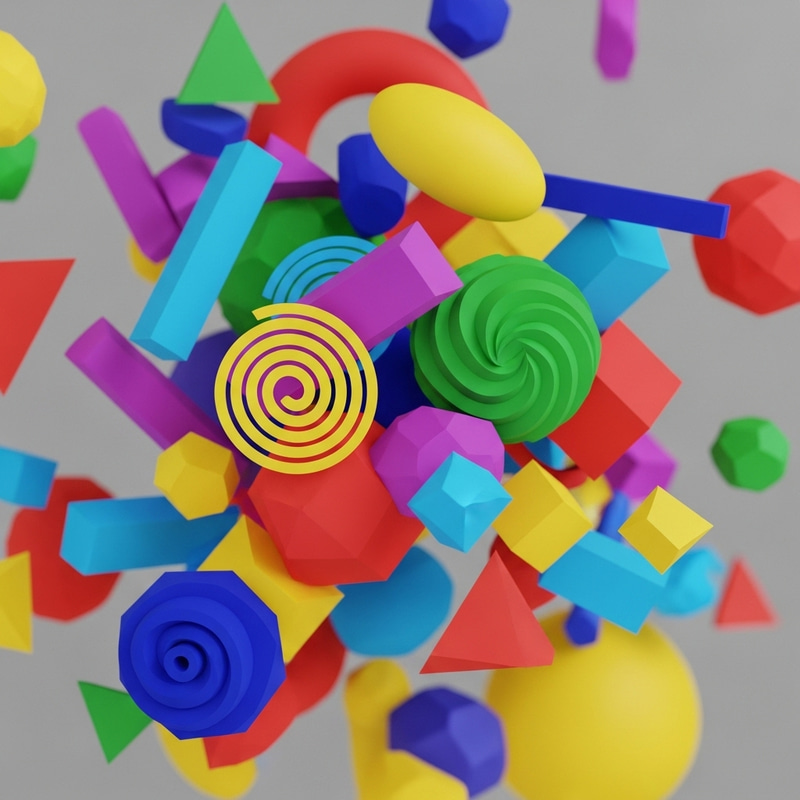 Vibrant Abstract Geometric Shapes: Kaleidoscope of Colors Vibrant Abstract Geometric Shapes: Kaleidoscope of Colors