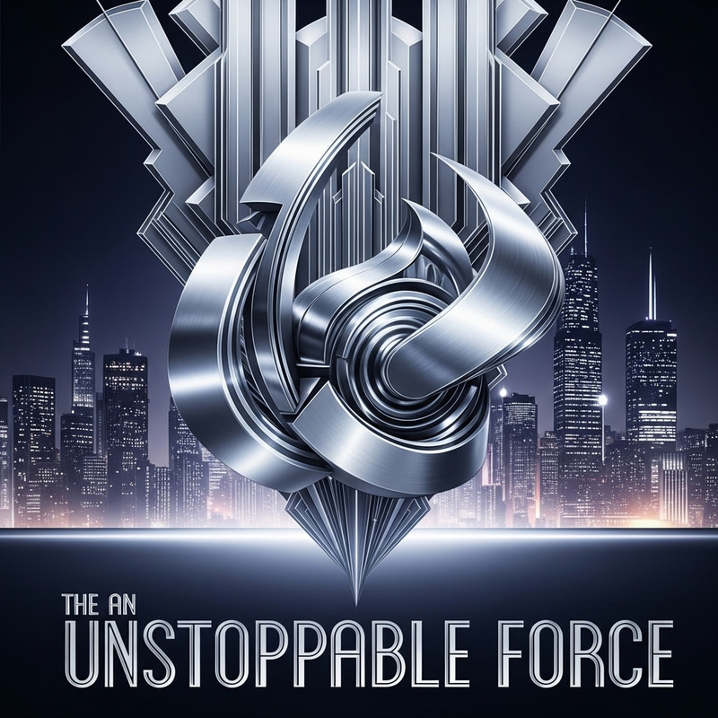 The Unstoppable Force - Futuristic Art Deco Design The Unstoppable Force - Futuristic Art Deco Design