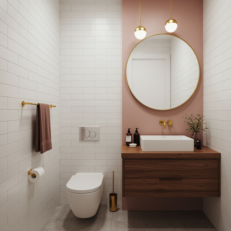 Stylish Modern Powder Room Interior Design Ideas