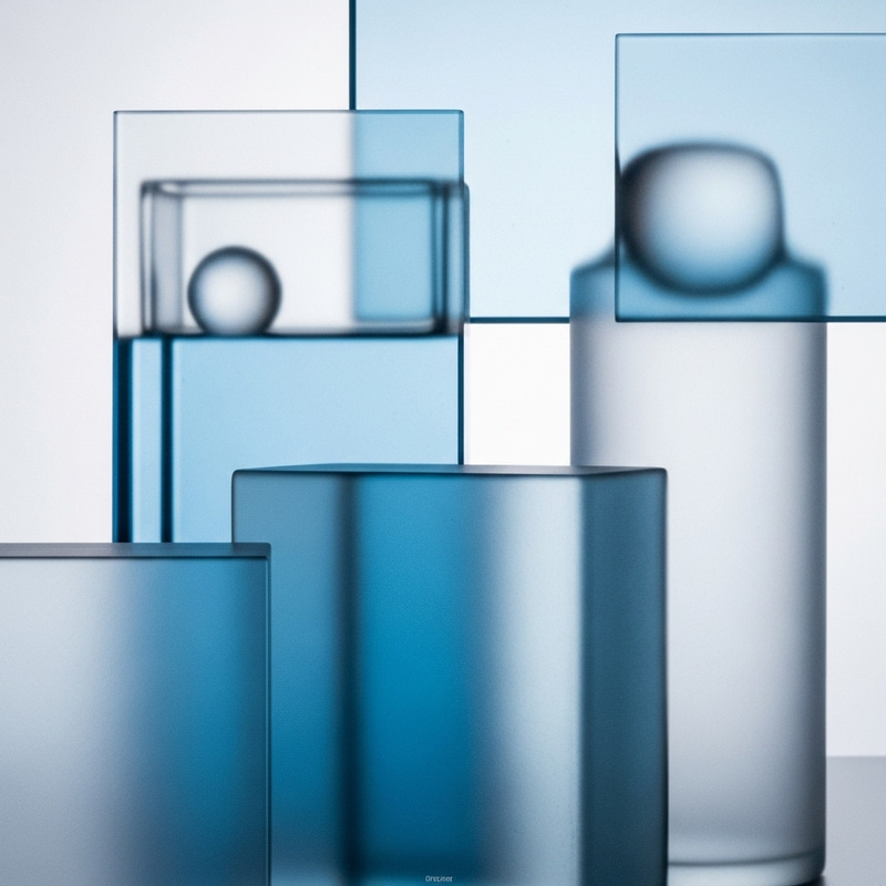 Blue & White Glassmorphism Minimalism