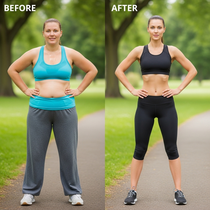 Woman's Weight Loss Journey: Compelling Before & After Images Woman's Weight Loss Journey: Compelling Before & After Images
