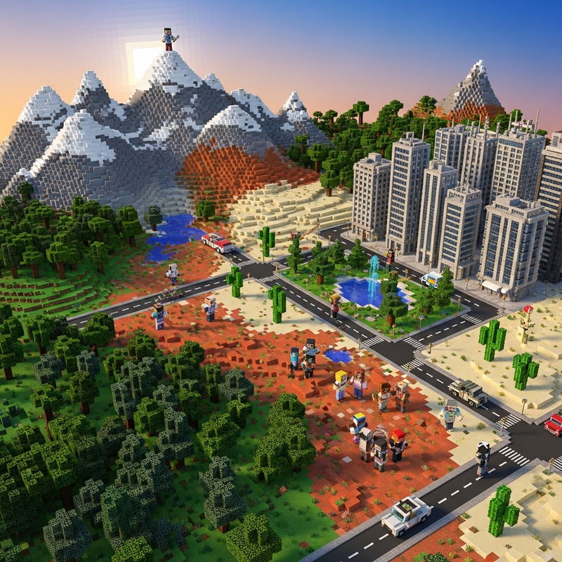 Minecraft Roleplay Server Map: American Landscape