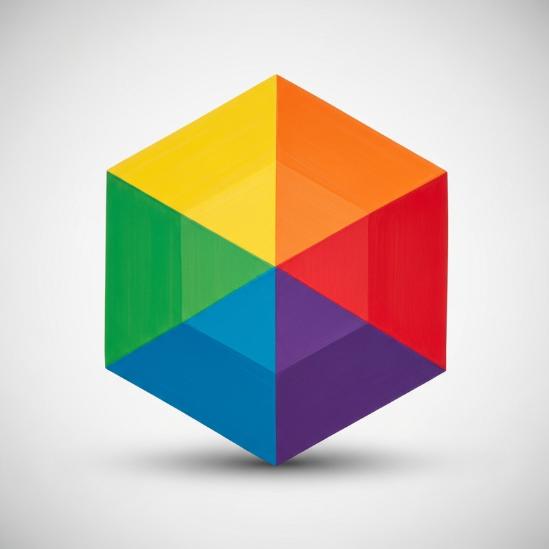 Asix Geometric Figure | Colorful Rainbow Symmetry Asix Geometric Figure | Colorful Rainbow Symmetry