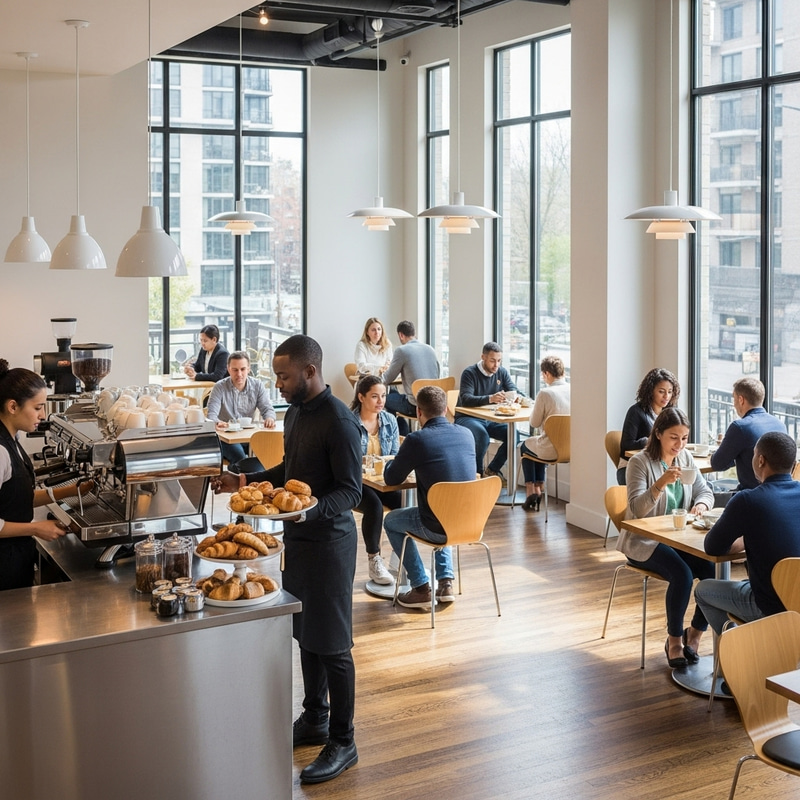 Cozy Modern Cafe: A Welcoming Retreat Cozy Modern Cafe: A Welcoming Retreat