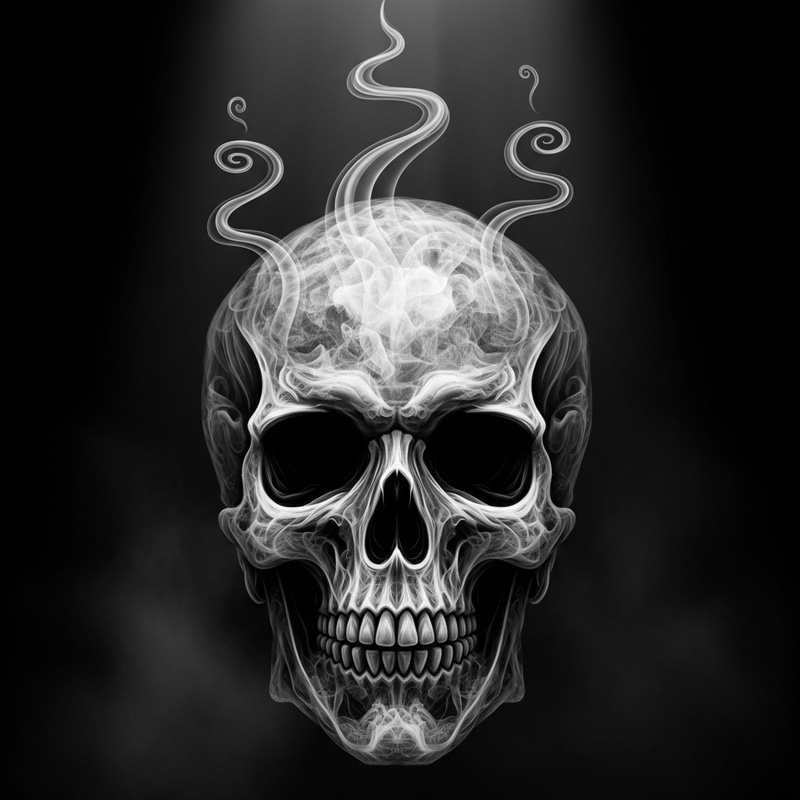 Ethereal Smokey Skull Wish
