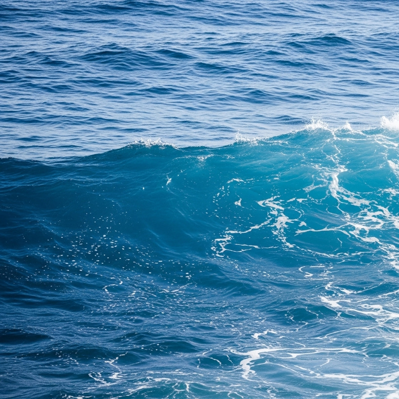 Abstract Ocean Waves Art - Ebb & Flow in Blue Abstract Ocean Waves Art - Ebb & Flow in Blue