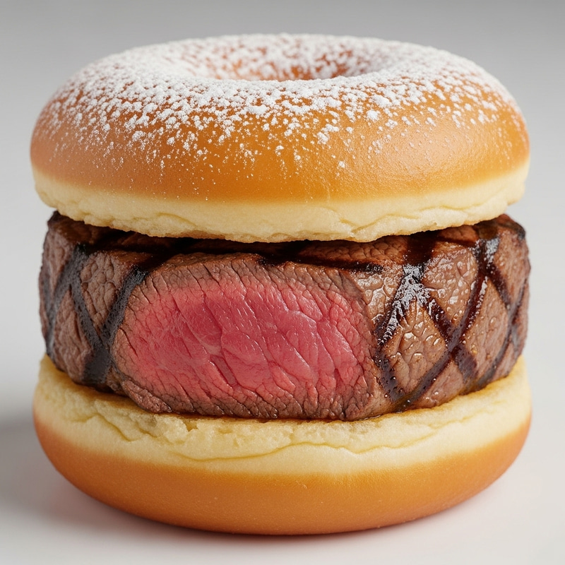 Steak Donut Fusion | Delicious Culinary Pairing Steak Donut Fusion | Delicious Culinary Pairing