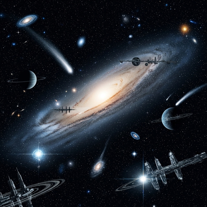 Futuristic Galaxy Exploration | Stunning Cosmic Imagery Futuristic Galaxy Exploration | Stunning Cosmic Imagery