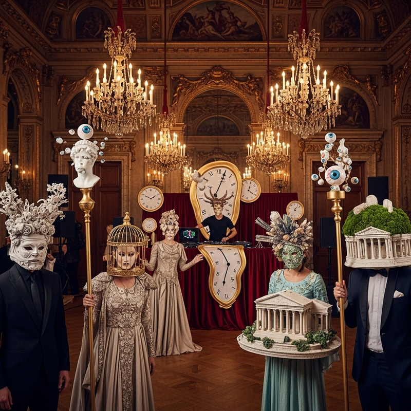 Le Bal Surrealiste: Secret Party with Baroque Atmosphere in Rome Le Bal Surrealiste: Secret Party with Baroque Atmosphere in Rome