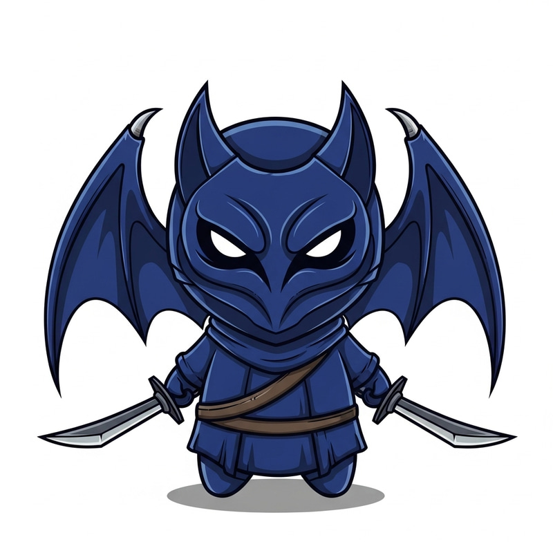 Mysterious Meta Knight with Bat-like Wings and Piercing Eyes Mysterious Meta Knight with Bat-like Wings and Piercing Eyes