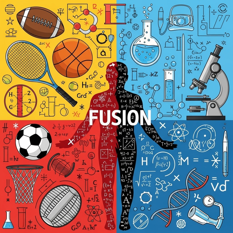 Sport Science Vector | Innovative Illustration Sport Science Vector | Innovative Illustration