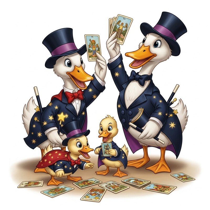Joyful Duck Magicians | Mystical Tarot Card Fun Joyful Duck Magicians | Mystical Tarot Card Fun