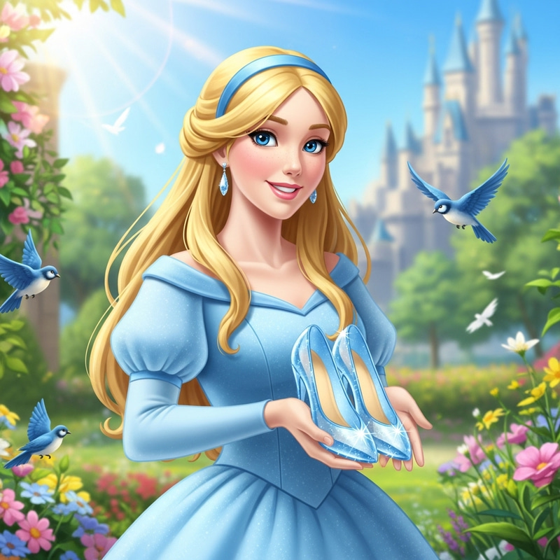 Enchanted Cinderella in Light Blue Gown | Fairy Tale Beauty Enchanted Cinderella in Light Blue Gown | Fairy Tale Beauty