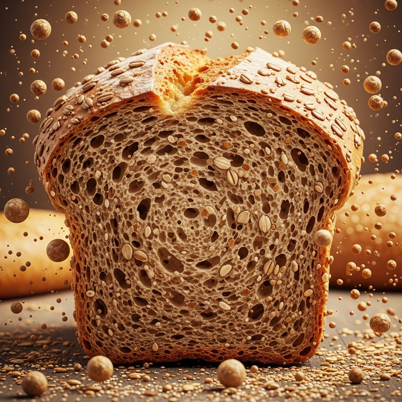 Bread Unfolding: Ethereal Abstract Imagery