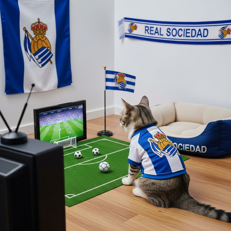 Real Sociedad Cat Fan | Spanish Football Enthusiast Real Sociedad Cat Fan | Spanish Football Enthusiast