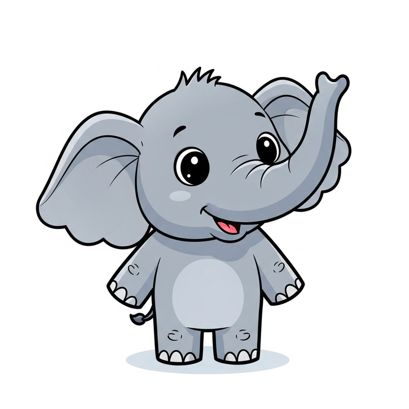 More Cute Elephants - Endearing and Charming Illustration More Cute Elephants - Endearing and Charming Illustration