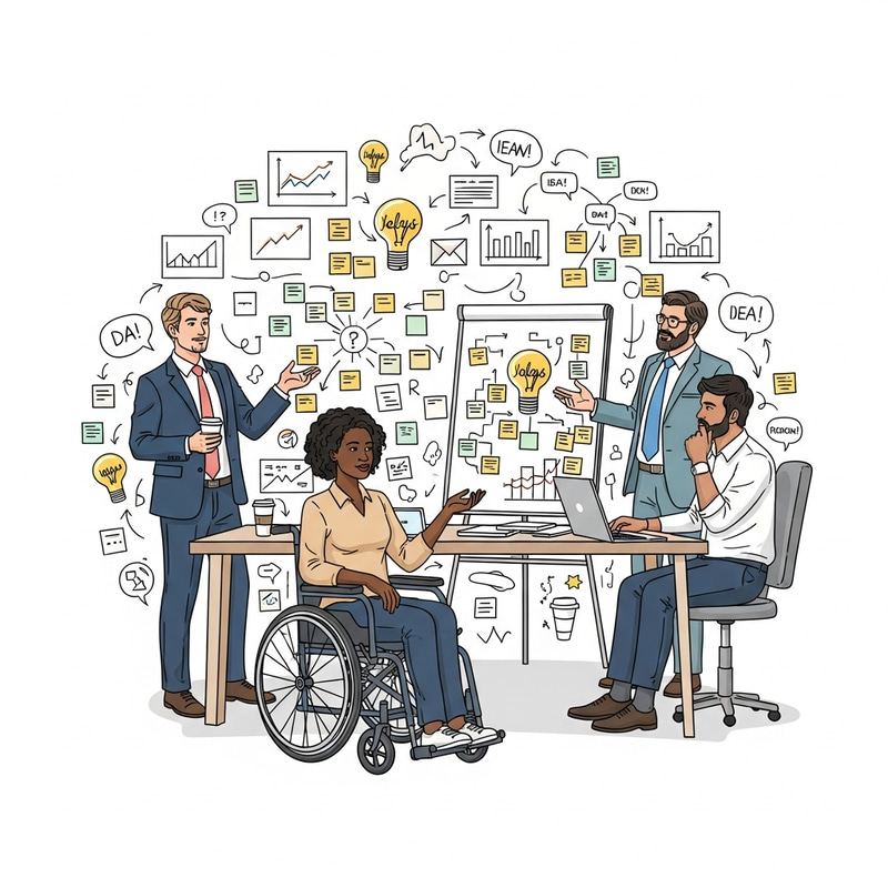 Entrepreneurial Diversity Brainstorming Art Entrepreneurial Diversity Brainstorming Art