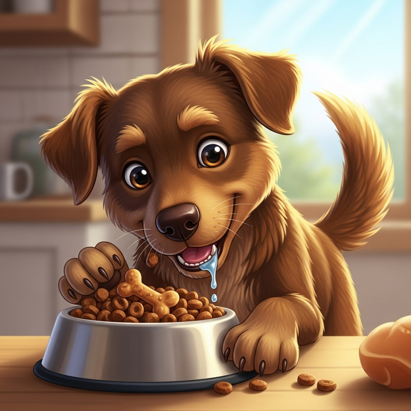 Adorable Dog Enjoying Delicious Food | Website Name Adorable Dog Enjoying Delicious Food | Website Name