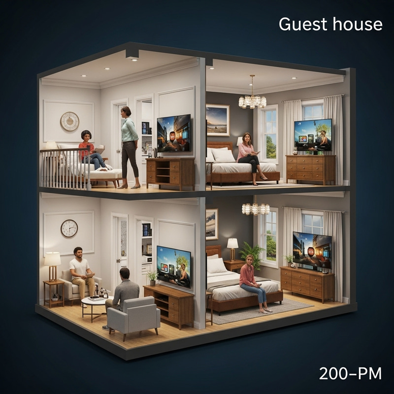 Detailed Architectural Design: Two-Storey House with TV in Every Room Detailed Architectural Design: Two-Storey House with TV in Every Room