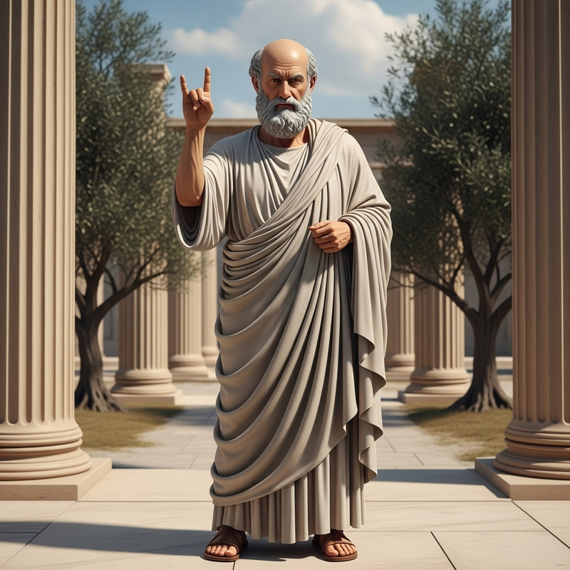 Philosopher in Greek Toga with Modern Twist Philosopher in Greek Toga with Modern Twist